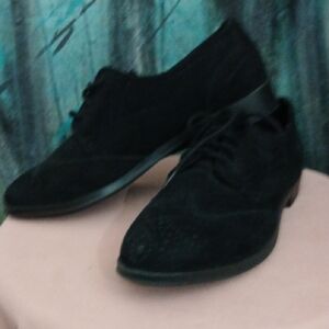 MIA Black Suede Flats
